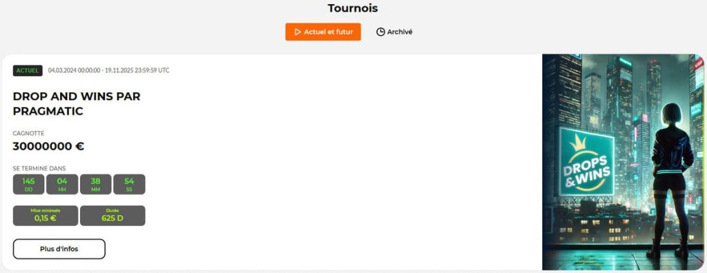 AllSpins Casino tournois